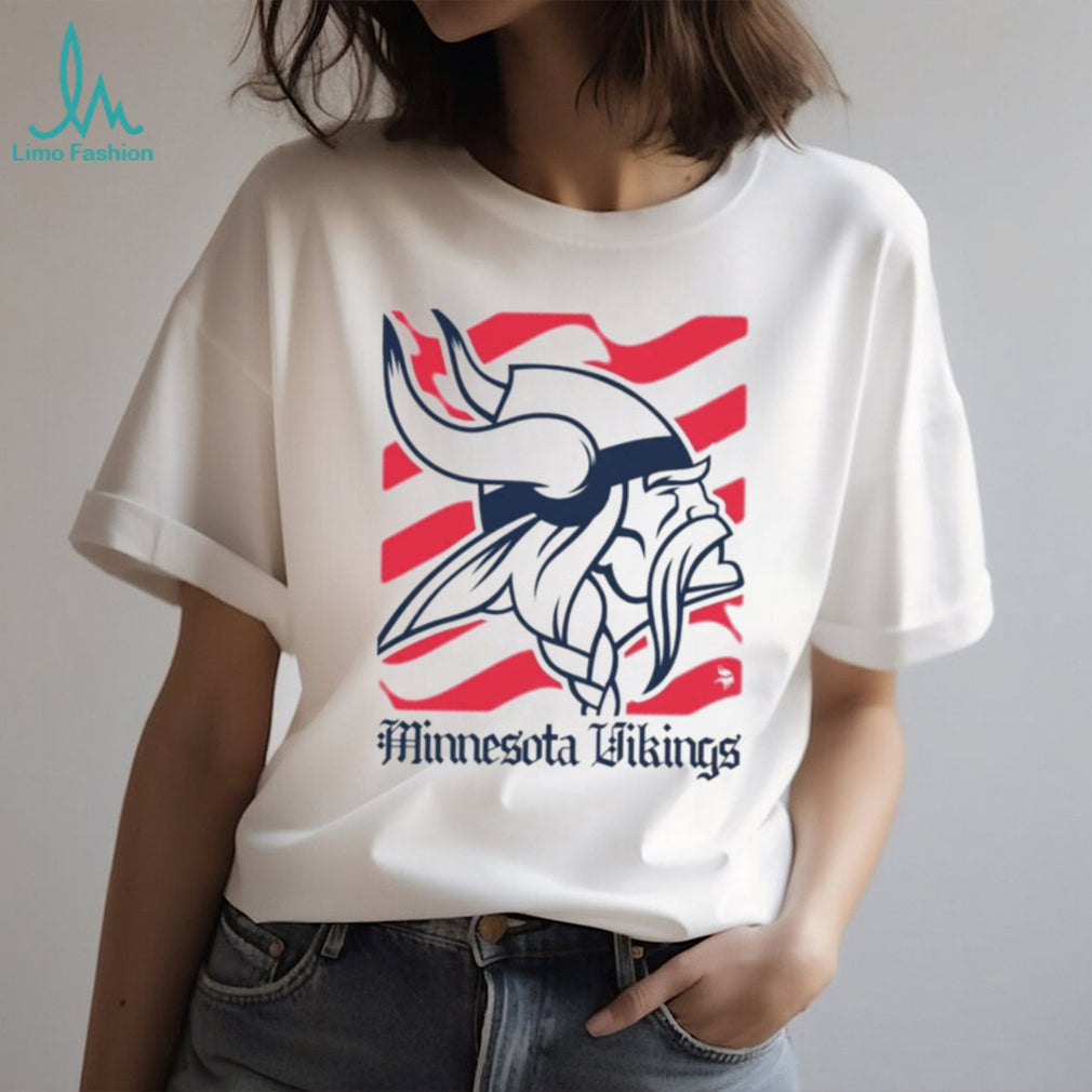 Minnesota Vikings American 250th Flag Heritage Wordmark shirt