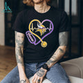 Minnesota Vikings Heart Stethoscope Nurse Health Hero T Shirt
