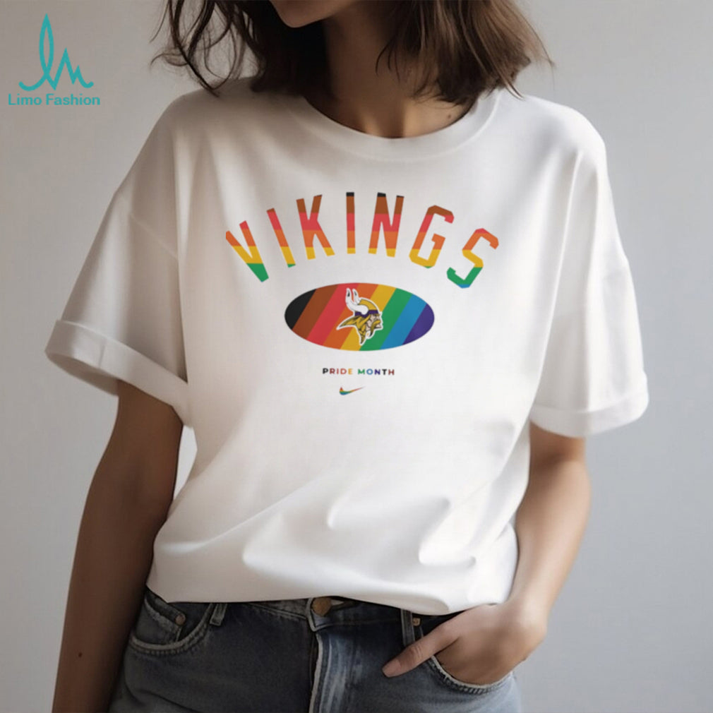 Minnesota Vikings Pride Month Rainbow logo shirt