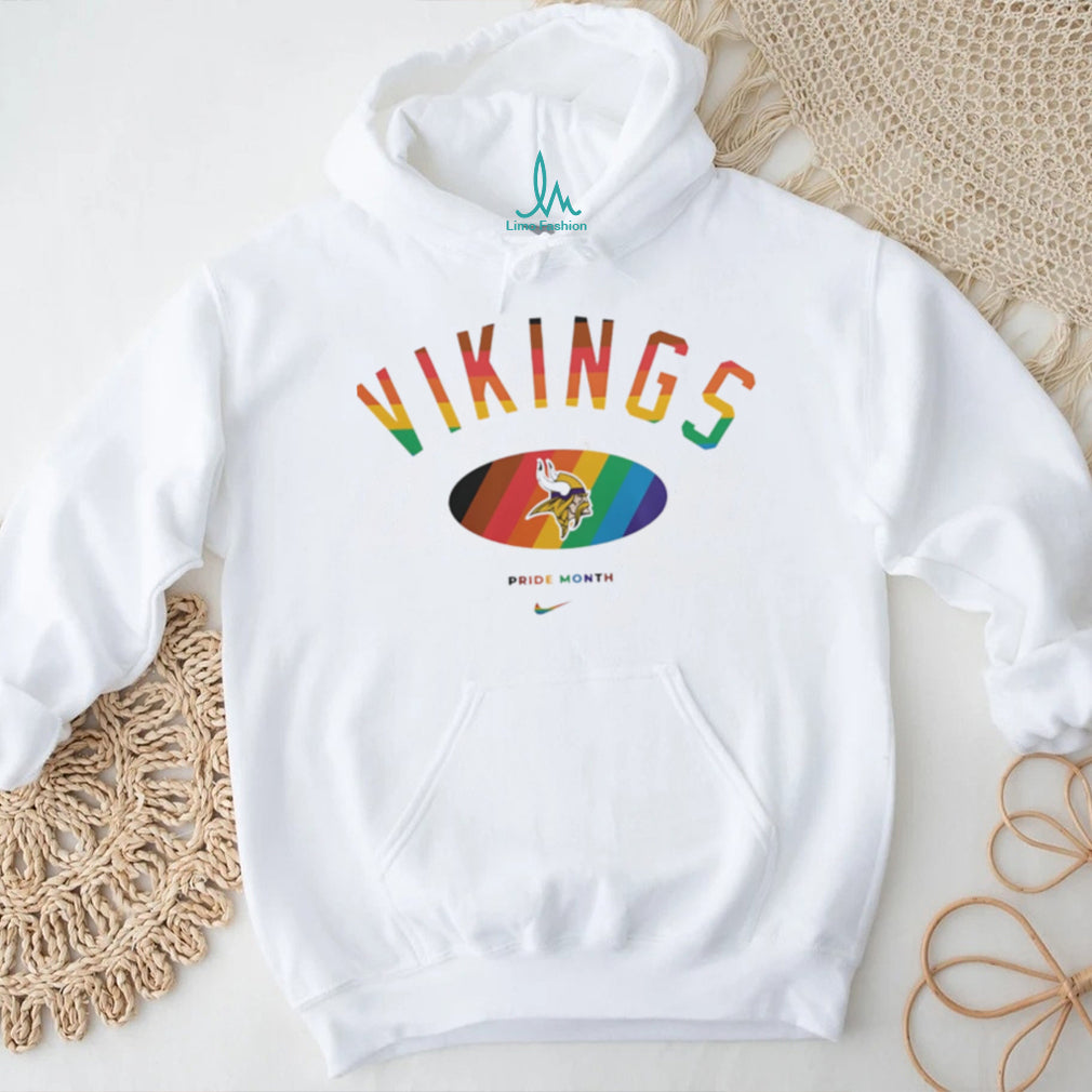 Minnesota Vikings Pride Month Rainbow logo shirt