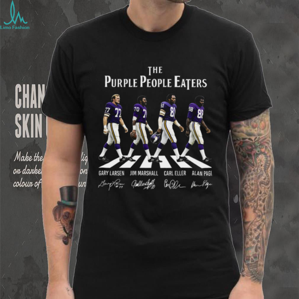 Minnesota Vikings Purple People Eaters Abbey Road Shirt