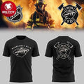 Minnesota Wild Firefighter Appreciation Night 2026 NHL All Black Two Sided Shirt
