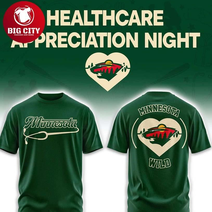 Minnesota Wild Healthcare Appreciation x NHL 2026 Night Two Sided Shirt
