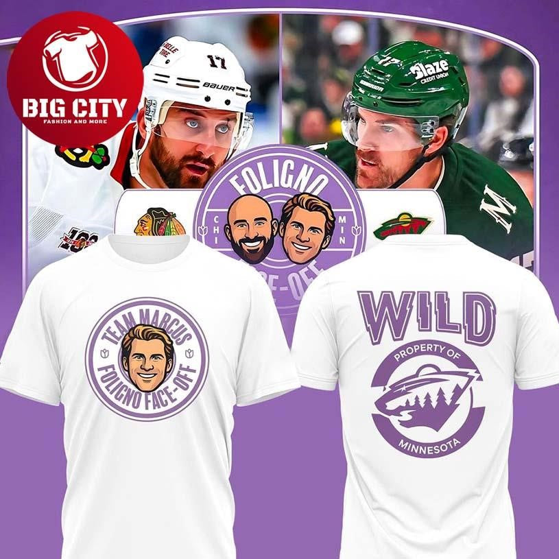 Minnesota Wild x Foligno Face-Off Team Marcus Two Sided Shirt