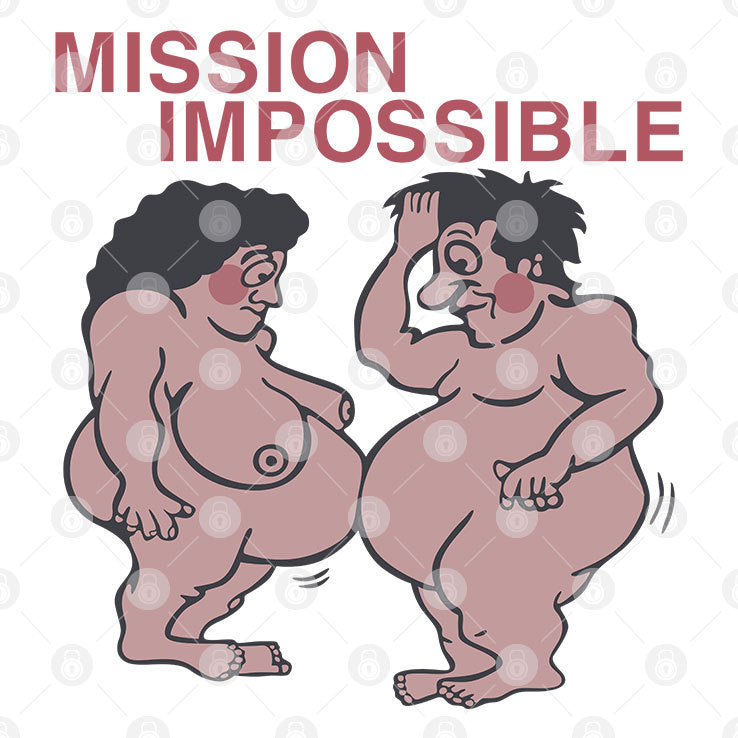 Mission Impossible Joke Comic People T Shirt