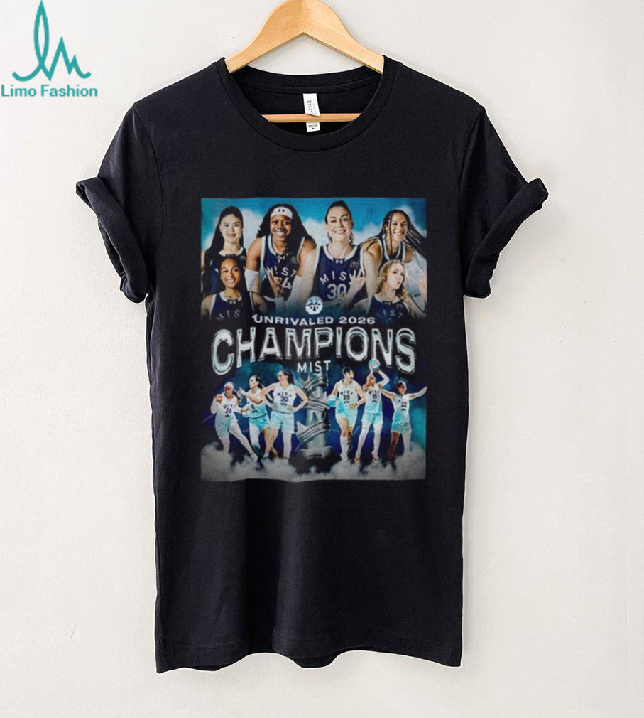 Mist Women’s Basketball Club Unrivaled 2026 Champions T Shirt