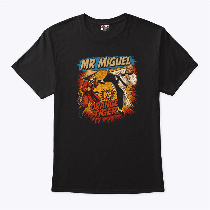 Mistah Miguel Kung Fu Cat Design T Shirt