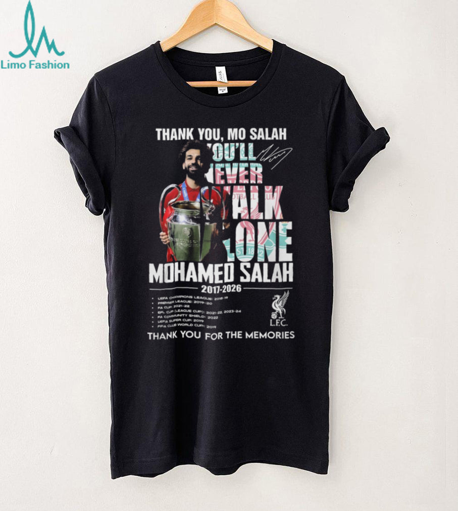 Mo Salah Liverpool You’ll Never Walk Alone Legend Memories T Shirt