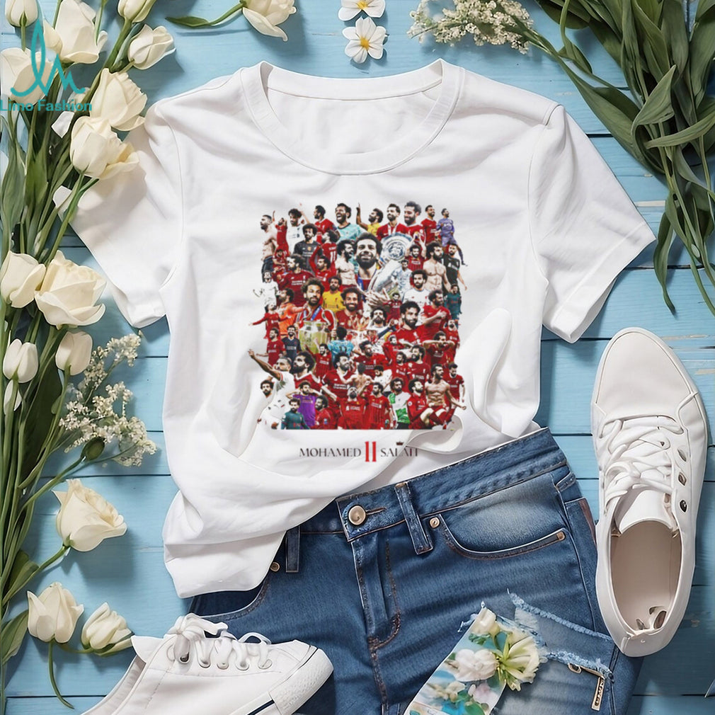 Mohamed Salah Liverpool Legends Career Collage Graphic T Shirt King of Egypt T shirt