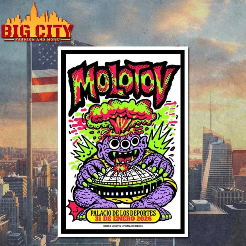 Molotov Palacio De Los Deportes January 31 2026 Concert Poster Shirt