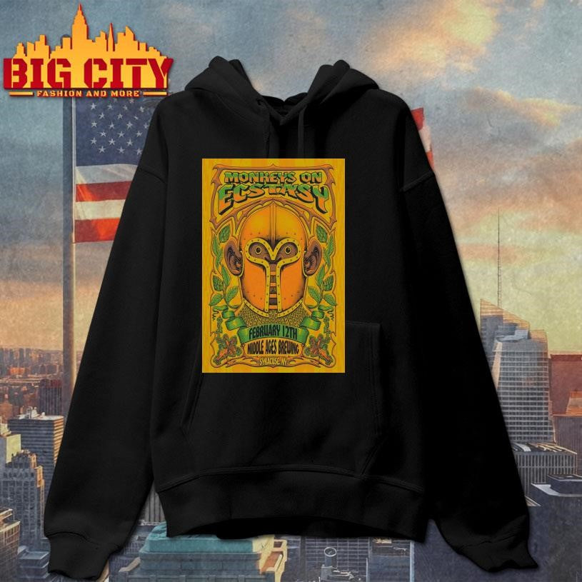 Monkeys On Ecstasy 2 12 2026 Syracuse NY Poster Shirt