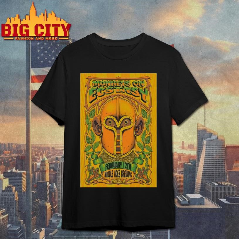 Monkeys On Ecstasy 2 12 2026 Syracuse NY Poster Shirt
