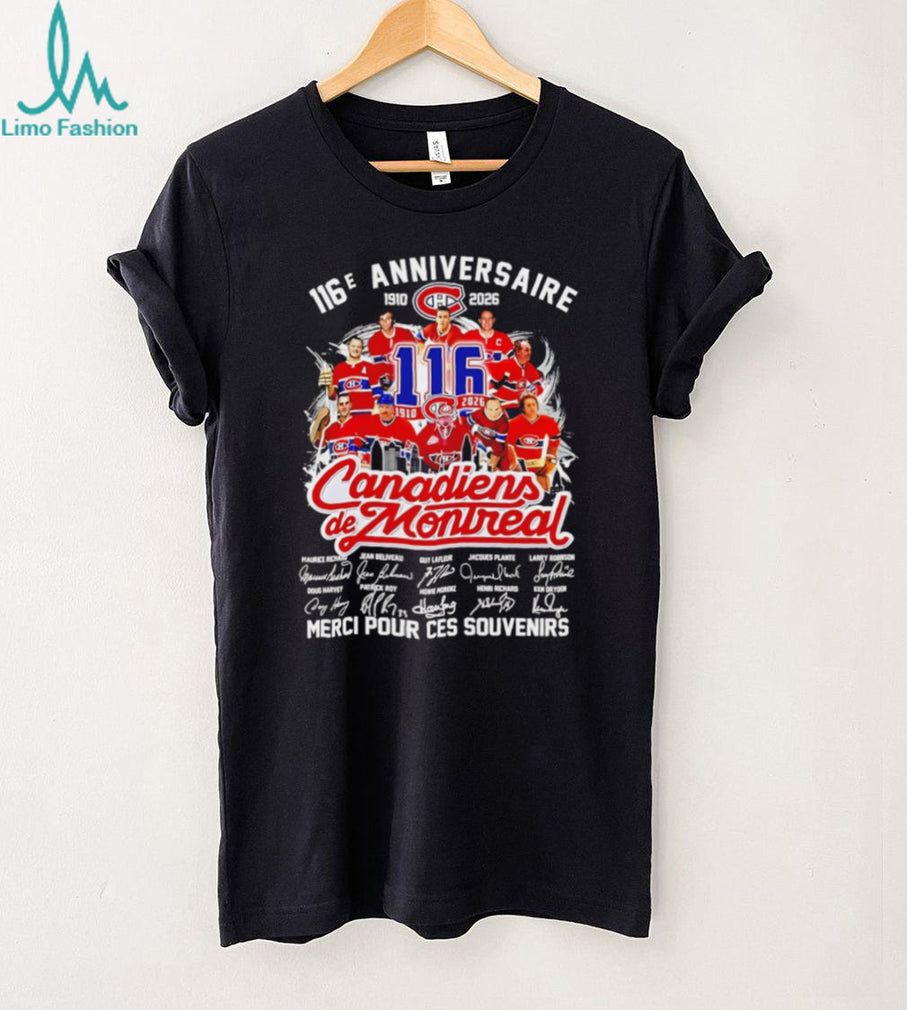 Montreal Canadiens 116th Anniversary Legends Signatures T Shirt