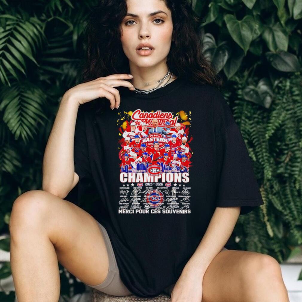 Montreal Canadiens 2025 2026 Champions Signature Roster T Shirt