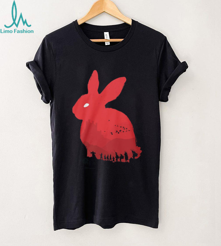 Monty Python Holy Grail Killer Rabbit of Caerbannog Silhouette T Shirt