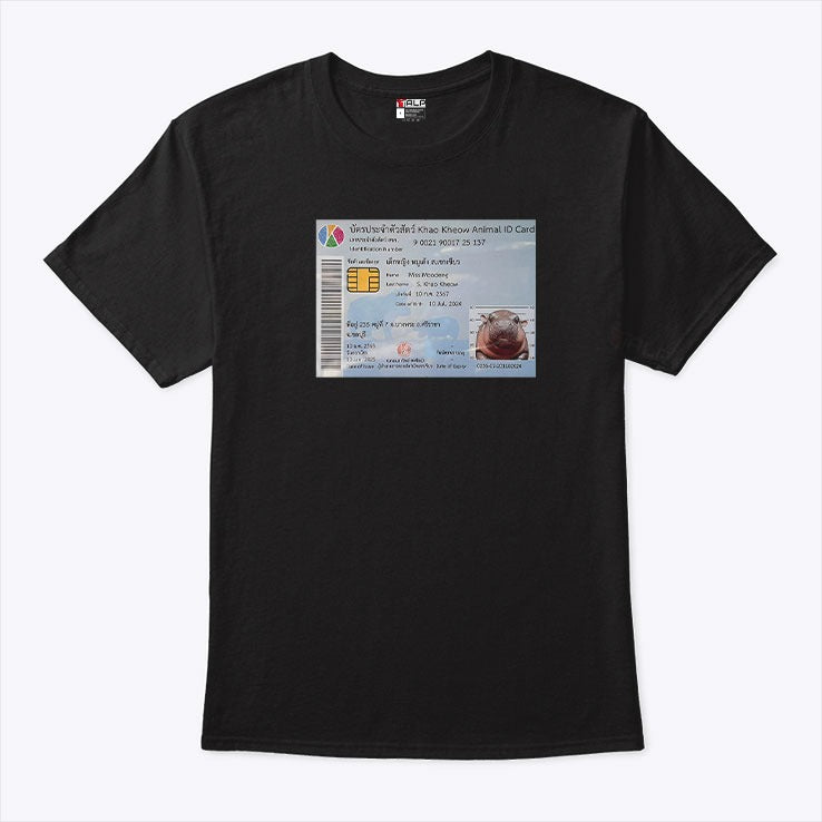Moo Deng ID Card Shirt