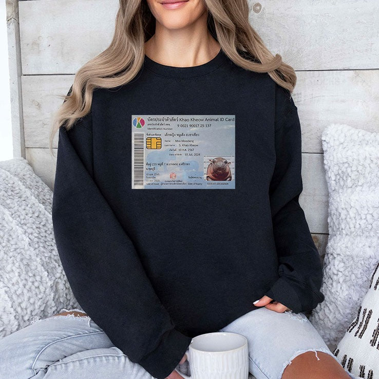 Moo Deng ID Card Shirt