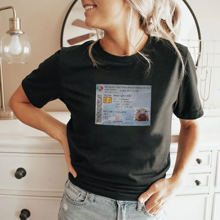 Moo Deng ID Card Shirt