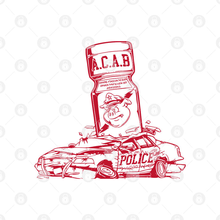 More Poppers Less Coppers ACAB T Shirt