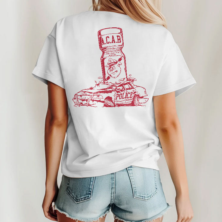 More Poppers Less Coppers ACAB T Shirt