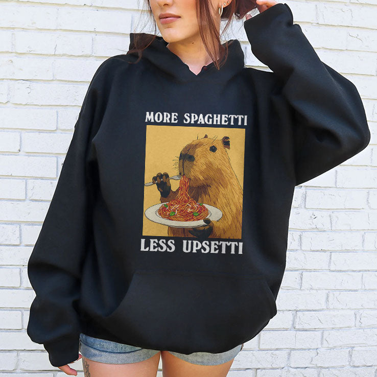 More Spaghetti Less Upsetti Capybara T Shirt