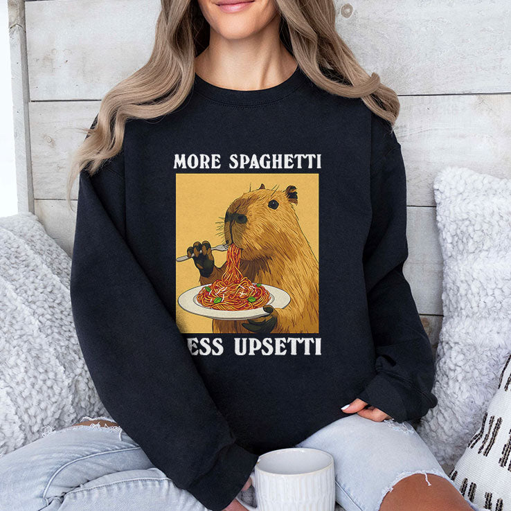 More Spaghetti Less Upsetti Capybara T Shirt