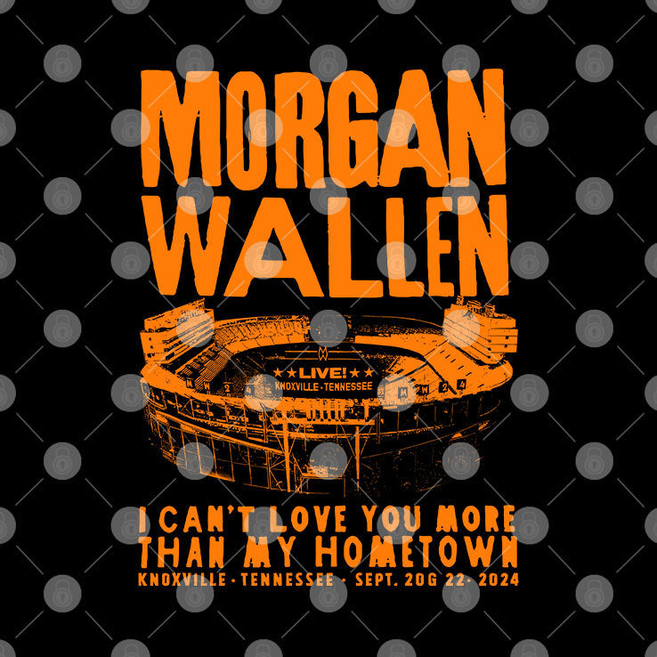 Morgan Wallen Knoxville-Themed At Neyland Stadium Concerts 2024 Shirt