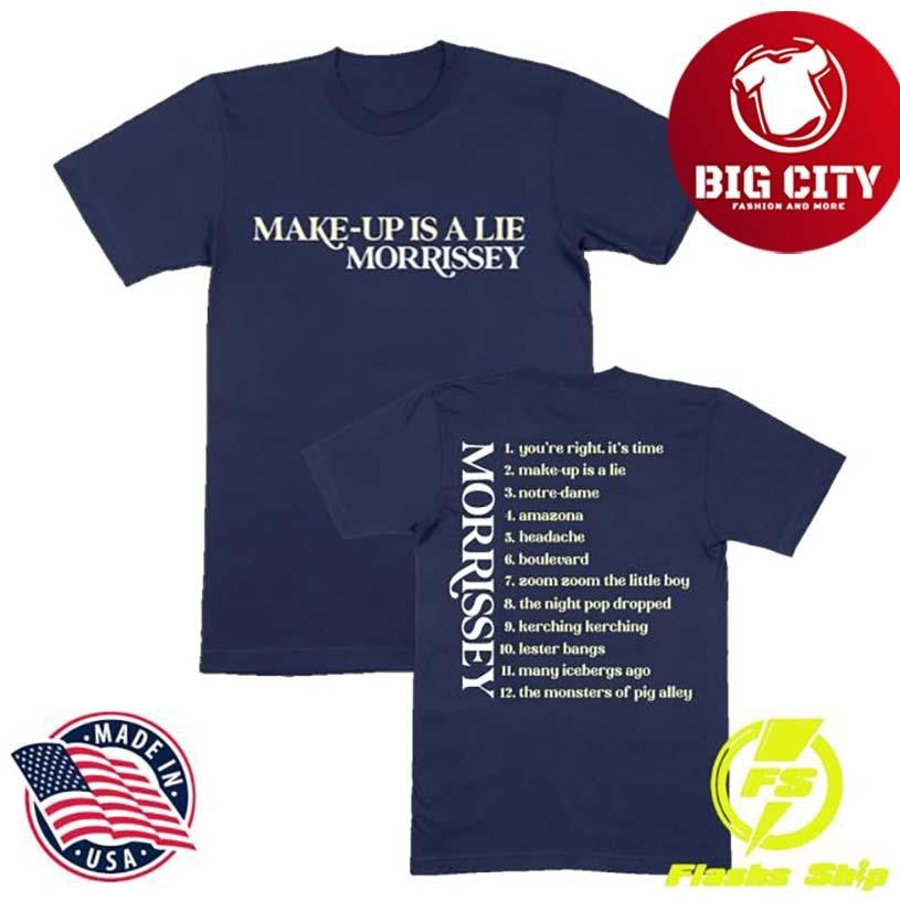 Morrissey Tracklist Two Sided Shirt