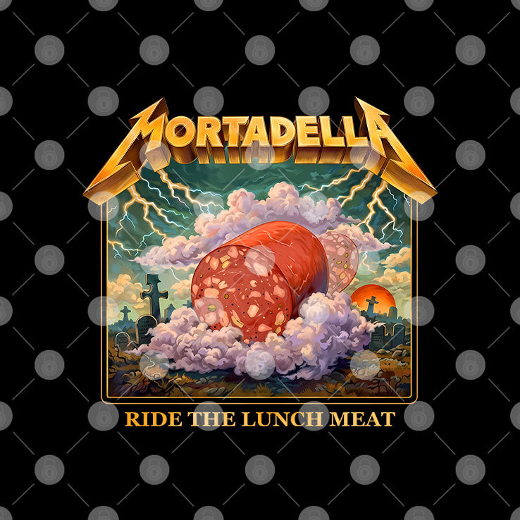 Mortadella Ride The Lunch Meat Italian Food Funny T Shirt
