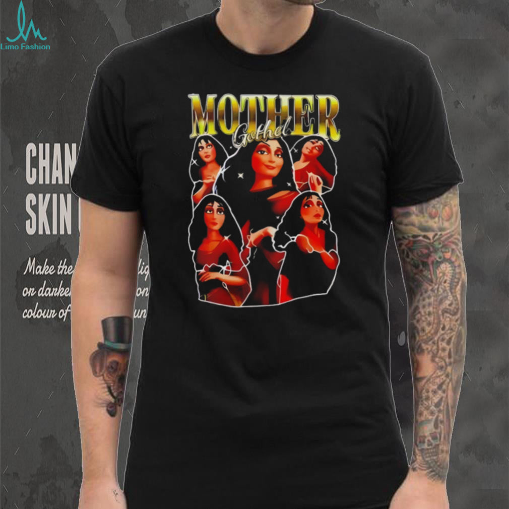 Mother Gothel Tangled Movie Villain Retro Bootleg Style Graphic T Shirt