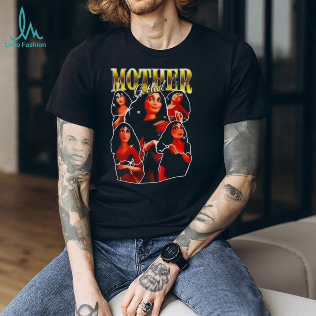 Mother Gothel Tangled Movie Villain Retro Bootleg Style Graphic T Shirt