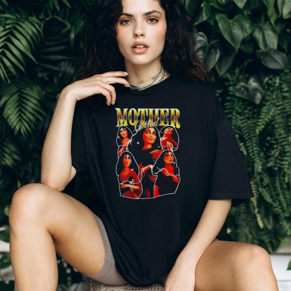 Mother Gothel Tangled Movie Villain Retro Bootleg Style Graphic T Shirt