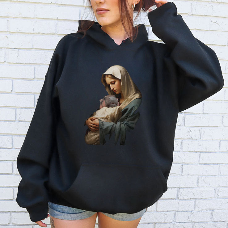 Mother Mary Moo Deng T Shirt