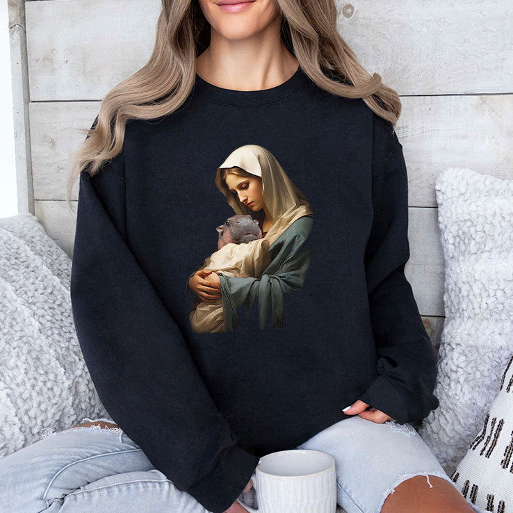 Mother Mary Moo Deng T Shirt