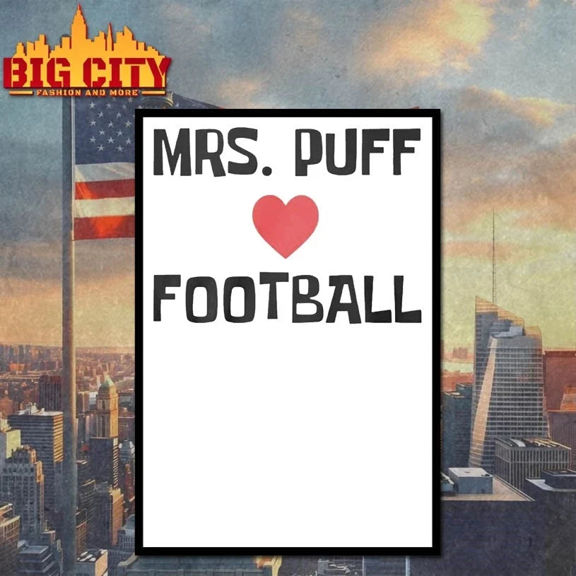 Mrs Puff Love Football t-shirt