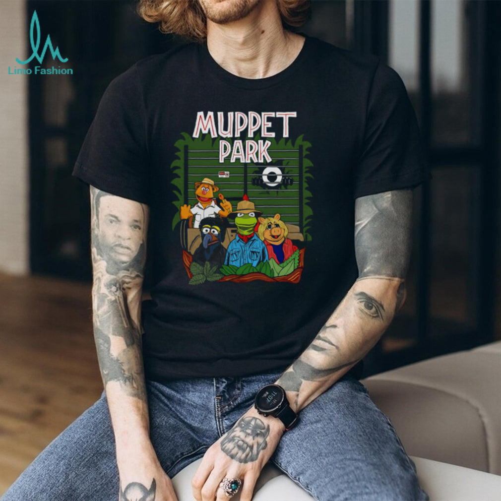 Muppet Park Dinosaur Movie Parody Retro Funny Graphic T Shirt