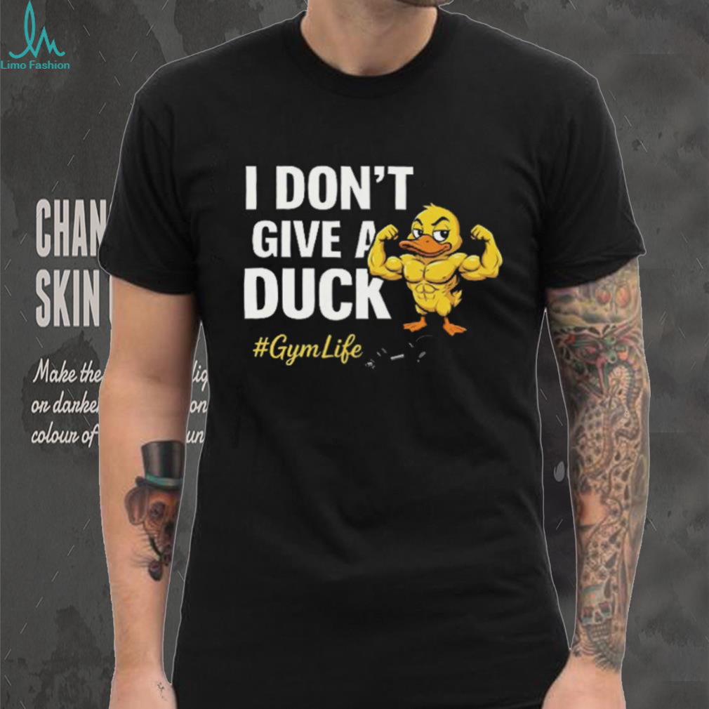 Muscle Duck “I Don’t Give A Duck” #GymLife Funny Fitness T Shirt