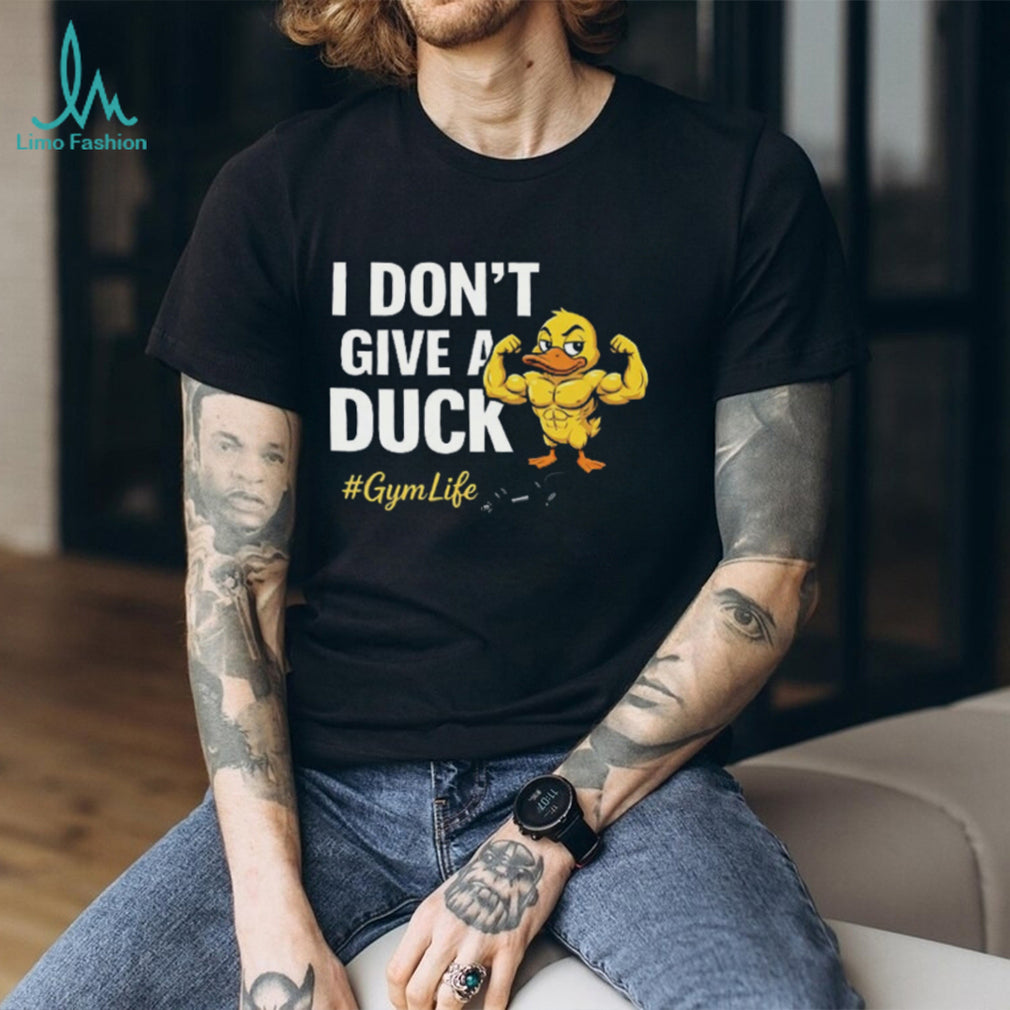 Muscle Duck “I Don’t Give A Duck” #GymLife Funny Fitness T Shirt