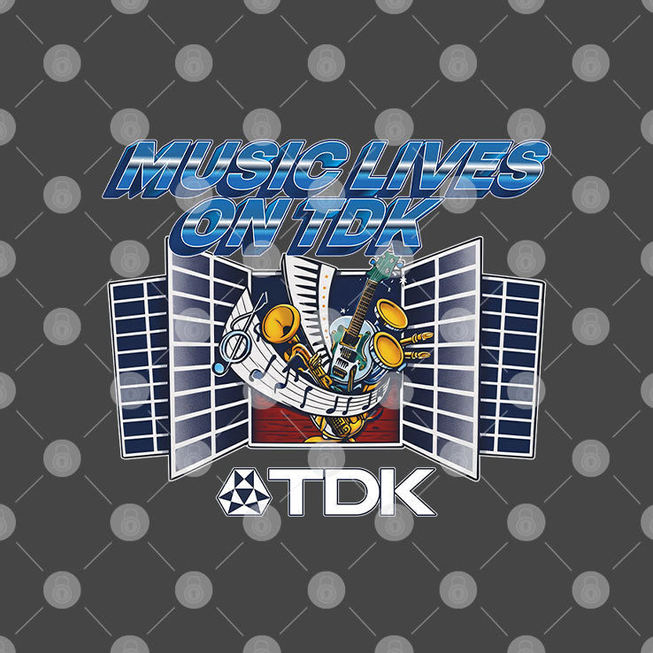 Music Lives On TDK T Shirt