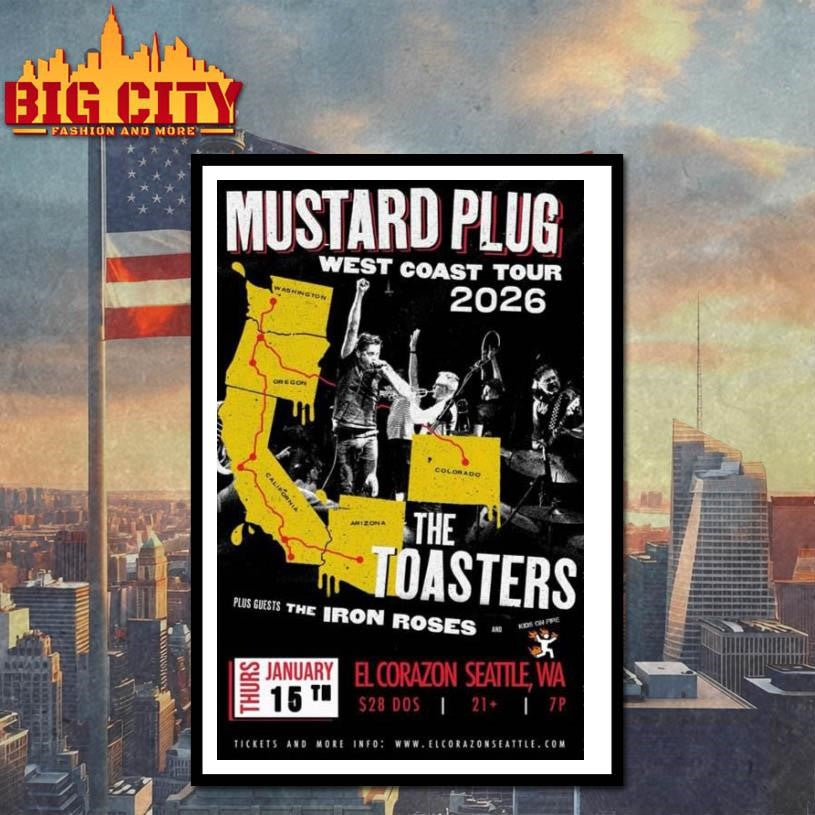 Mustard Plug Jan 15 2026 El Corazon Seattle WA Poster Shirt