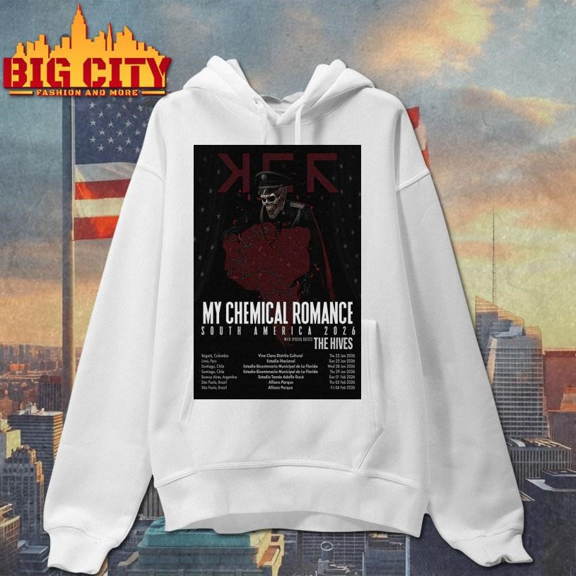 My Chemical Romance South America 2026 Tour Poster Shirt