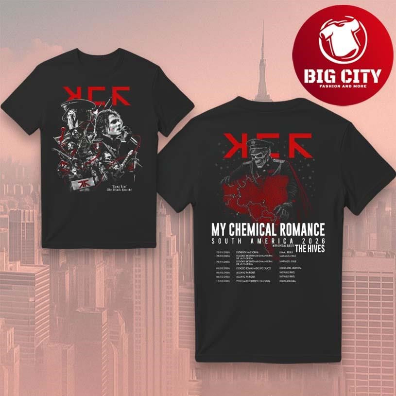 My Chemical Romance South America Tour 2026 Two Sided Shirt