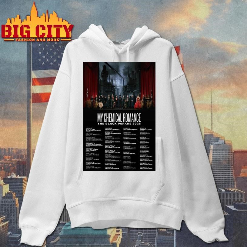 My Chemical Romance The Black Parade 2026 Tour UK And Europe Poster Shirt