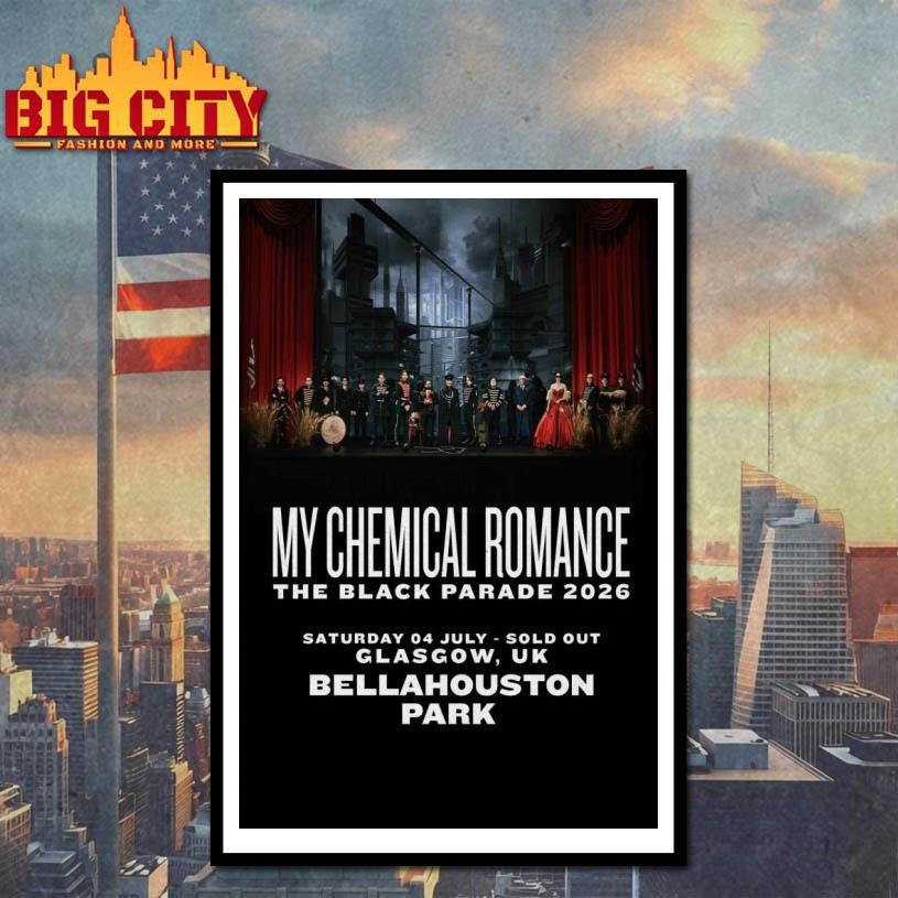 My Chemical Romance at Bellahouston Park 04 Jul 2026 Poster Shirt