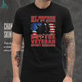 My Uniform May Be Gone But The Veteran Spirit Remains American Flag Shirt