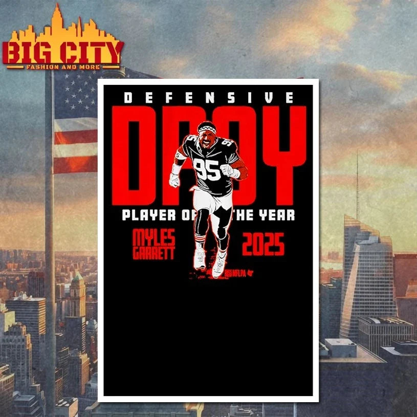 Myles Garrett 2025 Defensive Player of the Year T-Shirt