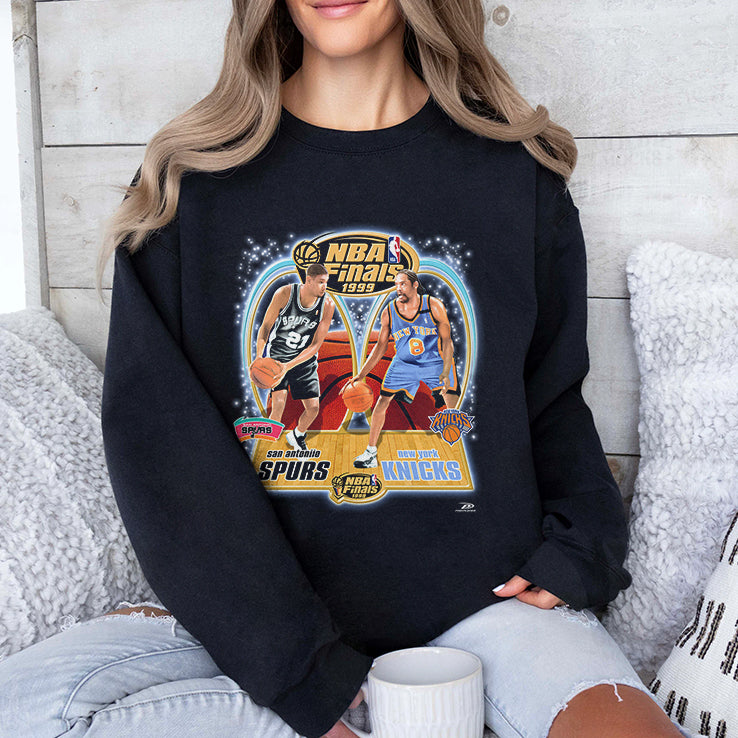 NBA Finals 1999 Spurs Knicks Sprewell Duncan T Shirt