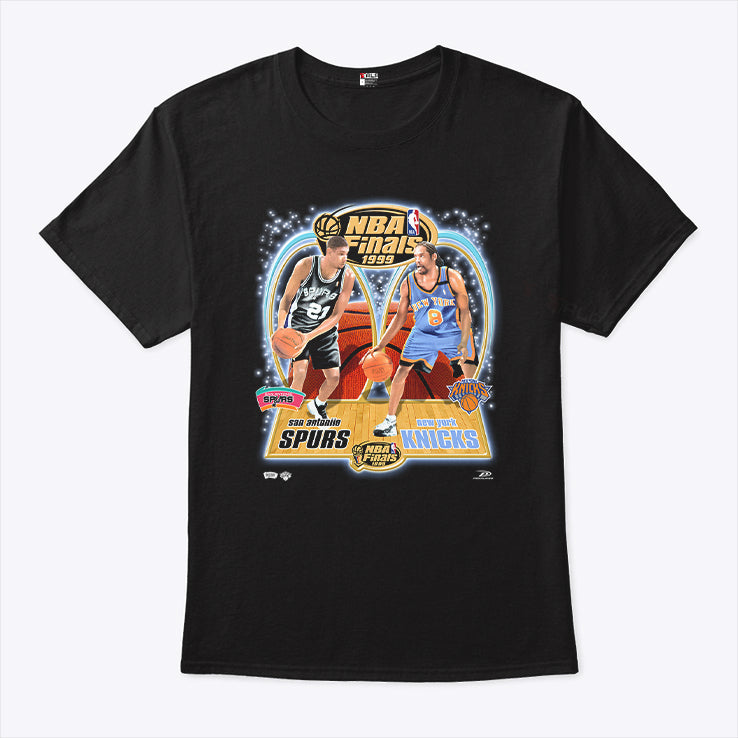 NBA Finals 1999 Spurs Knicks Sprewell Duncan T Shirt