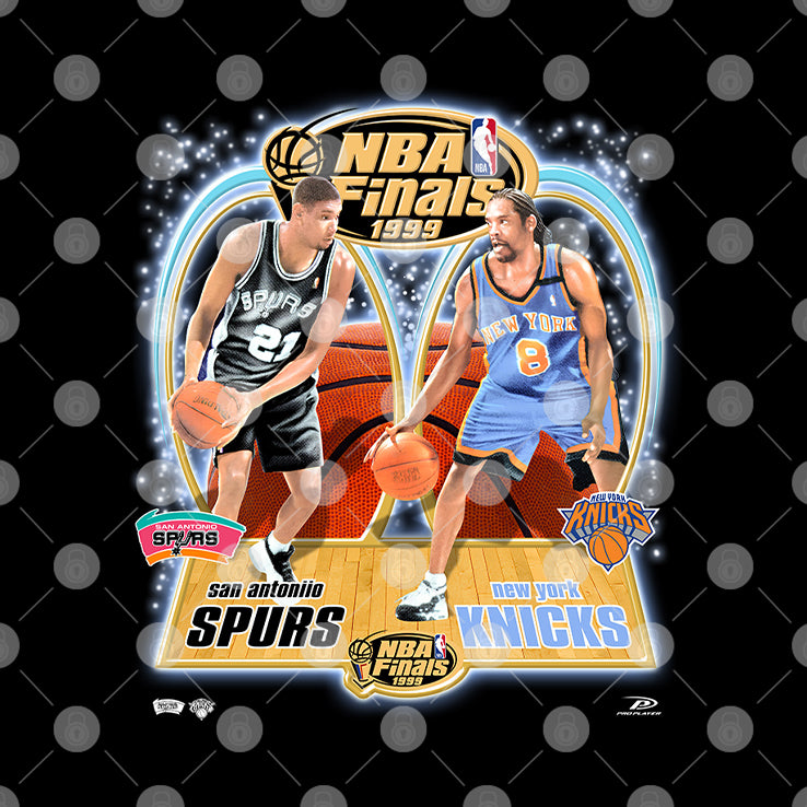 NBA Finals 1999 Spurs Knicks Sprewell Duncan T Shirt