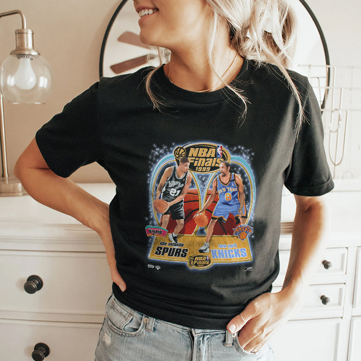 NBA Finals 1999 Spurs Knicks Sprewell Duncan T Shirt